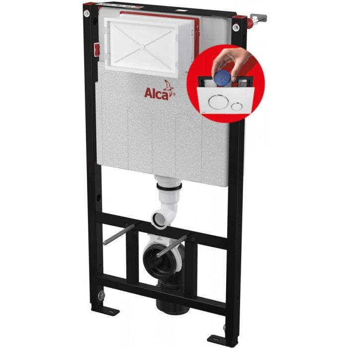 Інсталяція Alca Plast AM101/1120 з панеллю змиву M578 і прокладкою M91 Комплект 4в1