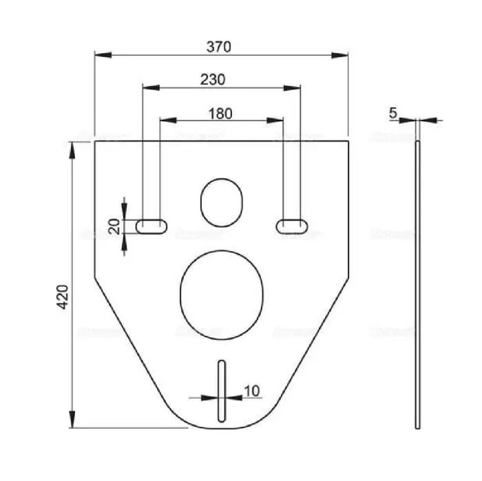 Інсталяція Alca Plast AM101/1120 з панеллю змиву M578 і прокладкою M91 Комплект 4в1