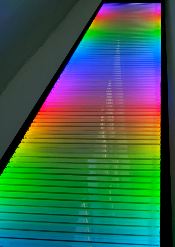 Конвектор внутрішньопідлоговий Teplowatt 2752х265 LUX чорно-білий