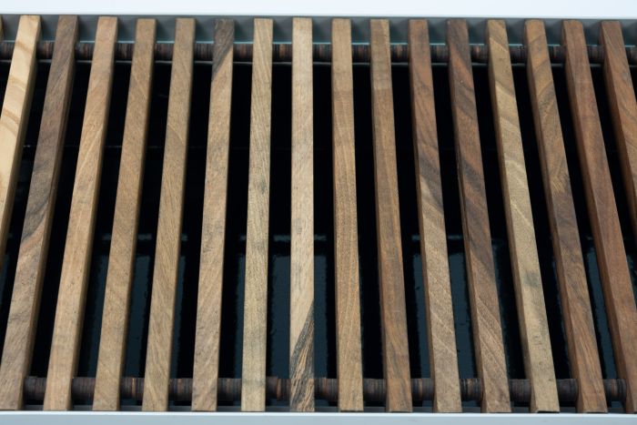 Решітка дерев'яна для конвектора Teplowatt Горіх 2500х200 з висотою 16 мм