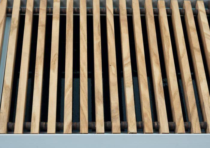 Решітка дерев'яна для конвектора Teplowatt Ясен 2000х200 з висотою 16 мм